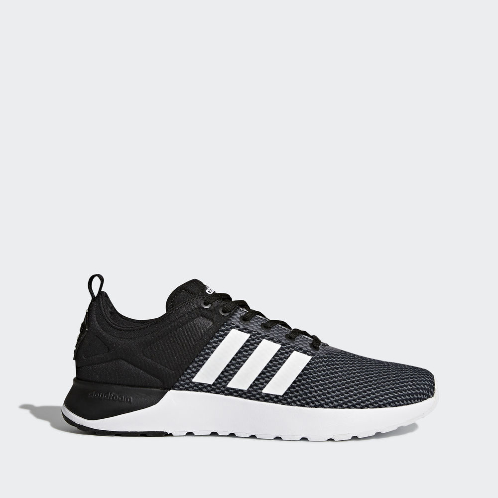 Adidas Cloudfoam Super Racer - αθλητικα παπουτσια ανδρικα - Μαυρα/Ασπρα/Γκρι,Μέγεθος: EU 36 – 54 2/3